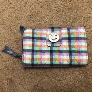 Vera Bradley Pastel Plaid Wallet